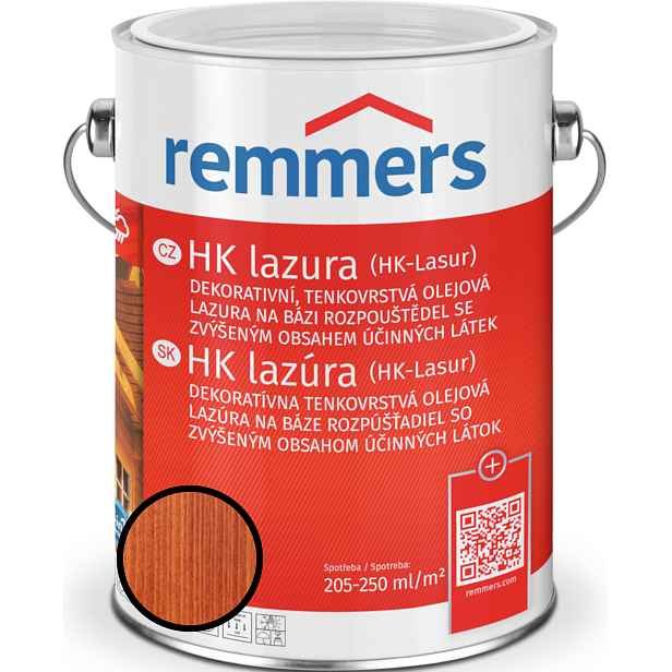 Lazura tenkovrstvá Remmers HK lazura mahagoni, 0,75 l