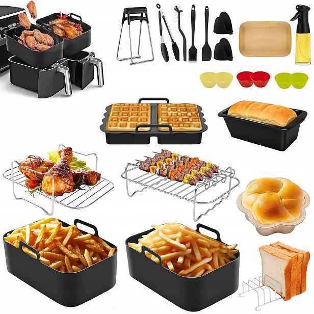 Sada 24 Doplňků Pro Fritézu Airfryer Ninja AF300EU AF400EU AF500EU