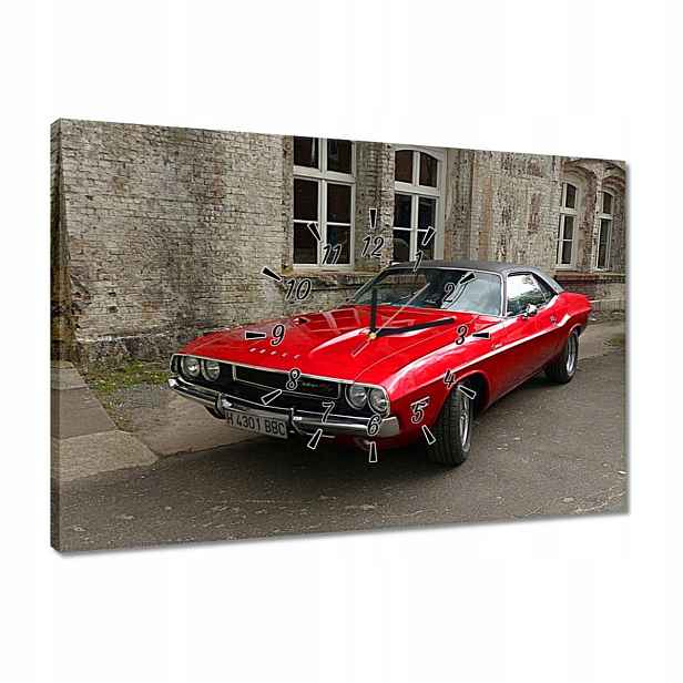 Auto hodiny Dodge Challenger Rt 60x40
