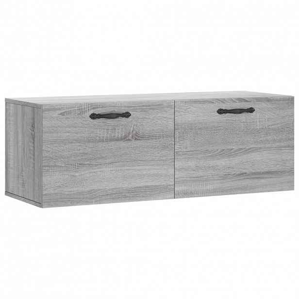 vidaXL Nástěnná skříňka šedá sonoma 100x36,5x35 cm kompozitní dřevo