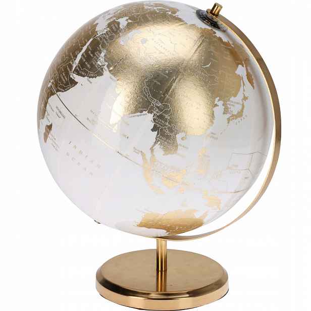 Dekorativní globus Con, Ø 25 cm, bílý