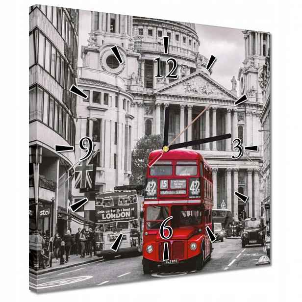 Hodiny 30x30 Londýn Velká Británie Uk