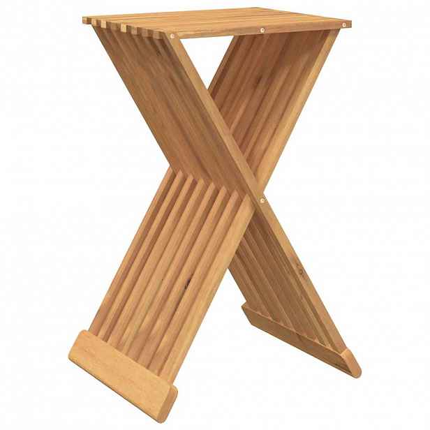 vidaXL Skládací stolička 40 x 32,5 x 70 cm masivní teakové dřevo