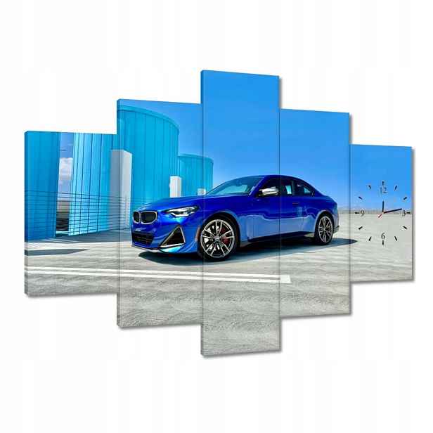 Hodiny 150x105 Modré Bmw Auto