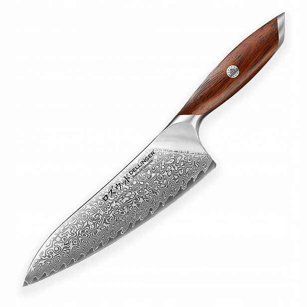 Kuchyňský nůž Chef/Gyuto 210 mm Dellinger Rose Wood Damascus