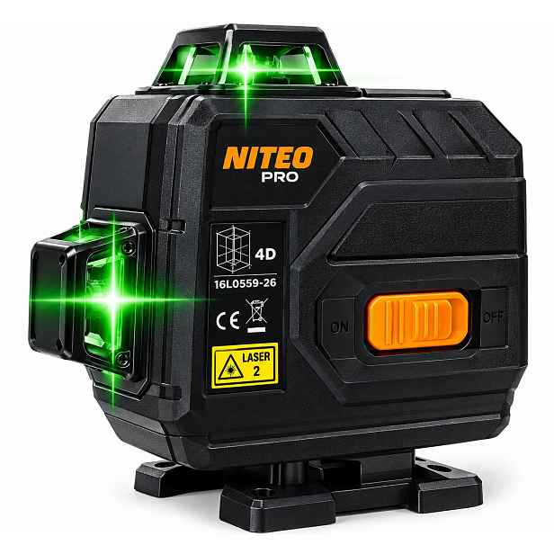 Laserová vodováha Niteo Pro 4D 16L0559-26 Křížový laser 4D