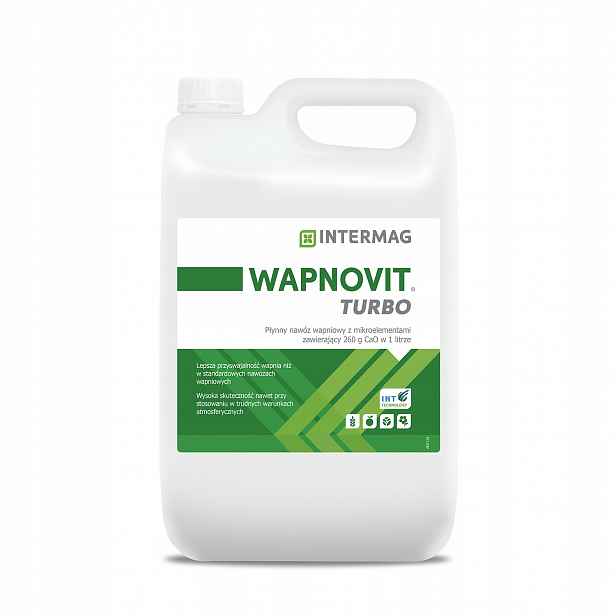 Listové vápenaté hnojivo Wapnovit Turbo 5 l Intermag pro zemědělské a zákopové pěstování