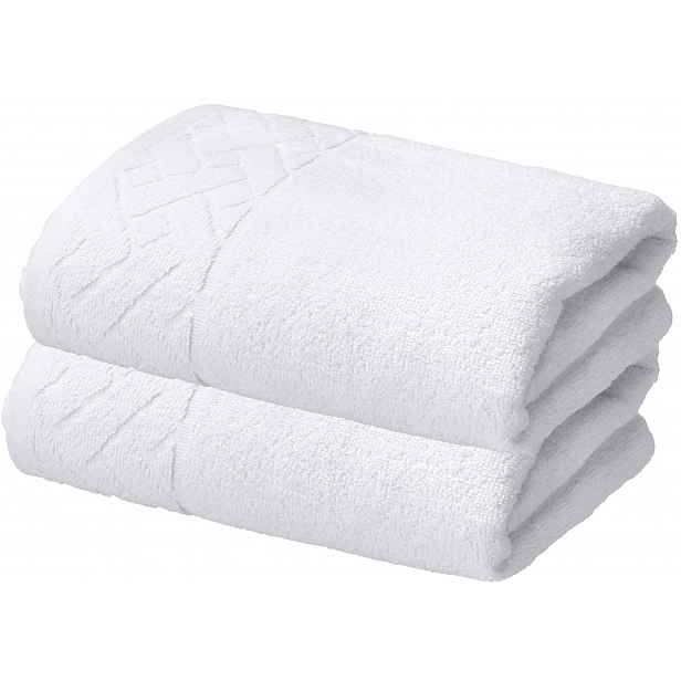 Livarno® Sada froté ručníků 50 x 100 cm, 450 g/m2, 2dílná, bílá