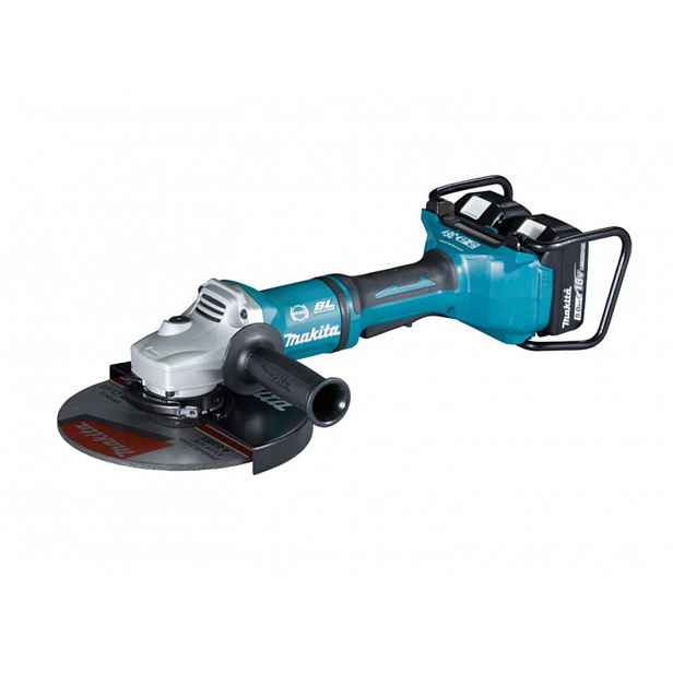 Makita - 18V AKU úhlová bruska 230 mm, 2x aku 5,0 Ah, nabíječka DGA900PT2