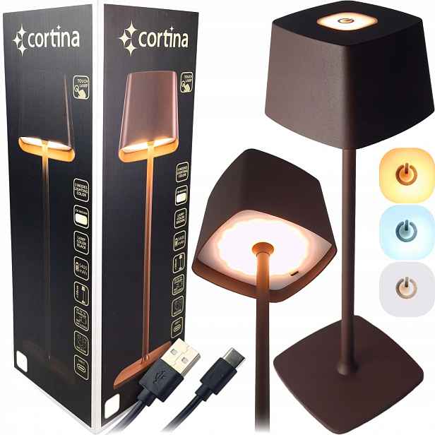 Moderní Led Stolní Lampička Noční Na Stůl Dotyková Usb Na Stůl