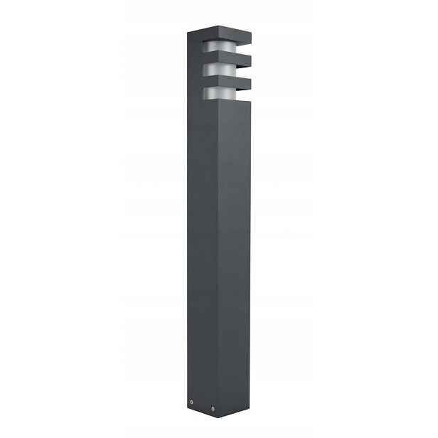 Lampa venkovní zahradní sloupek minimalistický tmavě šedý 75 cm Su-ma