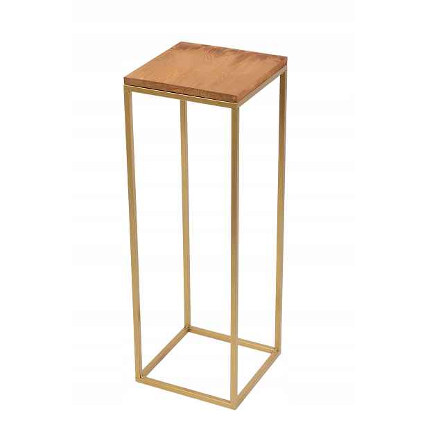 Držák Na Květináč Kovový Stojan Na Květiny Zlatý 70 CM Loft Polský