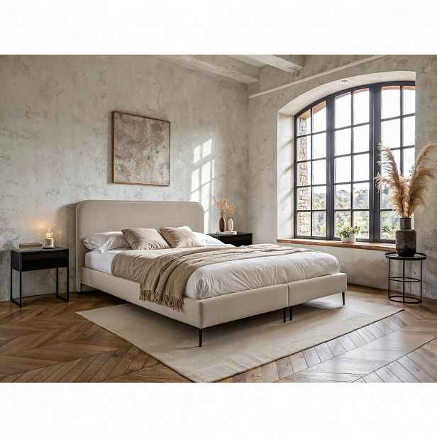 MID.YOU POSTEL BOXSPRING, 180/200 cm, béžová