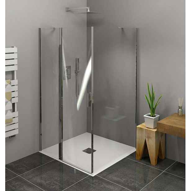 Polysan Zoom Line - Sprchový kout 100x100 cm, L/P varianta, Antidrop, čiré sklo/chrom ZL1310ZL3210