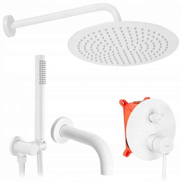 Sprchový set s baterií 150mm Lungo bílá Box (REA-P6611) /sm/