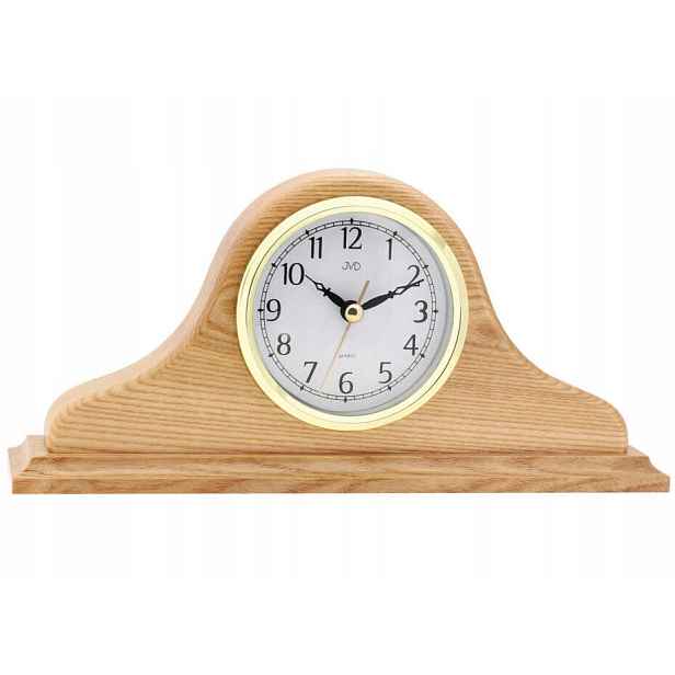 Dřevěné Světle Hnědé Tiché Krbové Hodiny Napoleon Jvd HS2007.1 25 cm