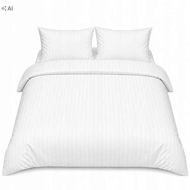 Damašek 1 cm Hotelové povlečení 240 x 220 cm 2x povlak na polštář, expresní zámek