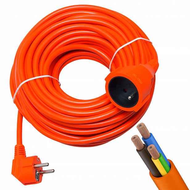 Prodlužovací Kabel Zahradní Pro Stavební Sekačku Na Trávu 3x1,5 mm 50 m