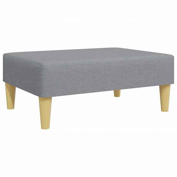 vidaXL Podnožka světle šedá 77 x 55 x 31 cm textil