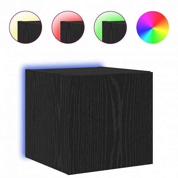 vidaXL TV wall cabinet 30,5 x 35 x 30 cm Černý dub Kompozitní dřevo