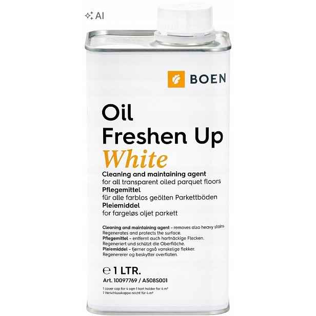 Boen Oil Freshen Up White 1L olej Bílý pro olejované dřevěné podlahy