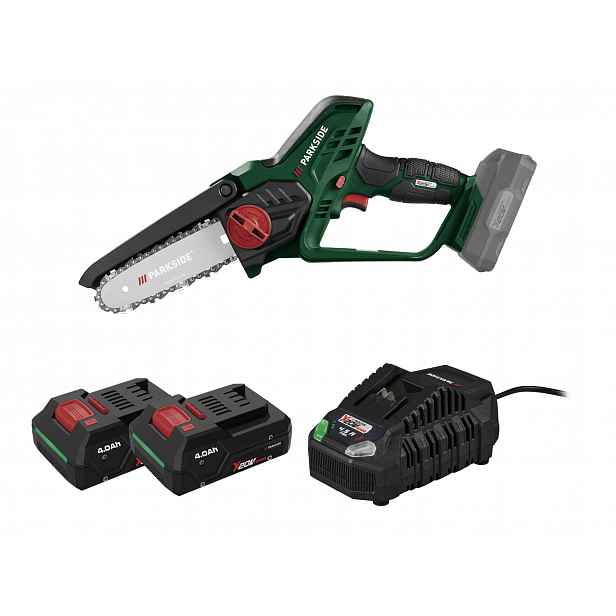 Parkside® Aku řetězová pila Paghs 20-Li C4, 2x Smart 4 Ah