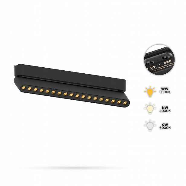 Lineární reflektor Grille Reg 18W ZD18T Slim Track FiberFLEX 24V 3CCT