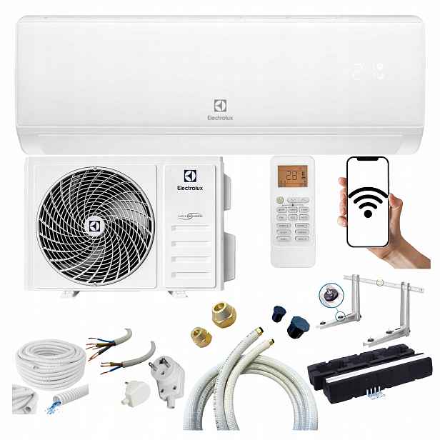 Nástěnný klimatizátor Electrolux Hel 3,5 kW WiFi Sada Připravená K Montáži