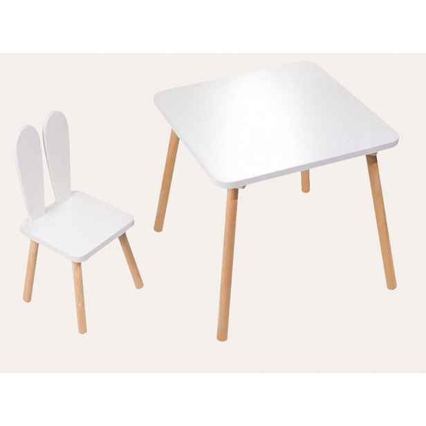 ELIS DESIGN Dětský rostoucí set - stolek a židlička s oušky