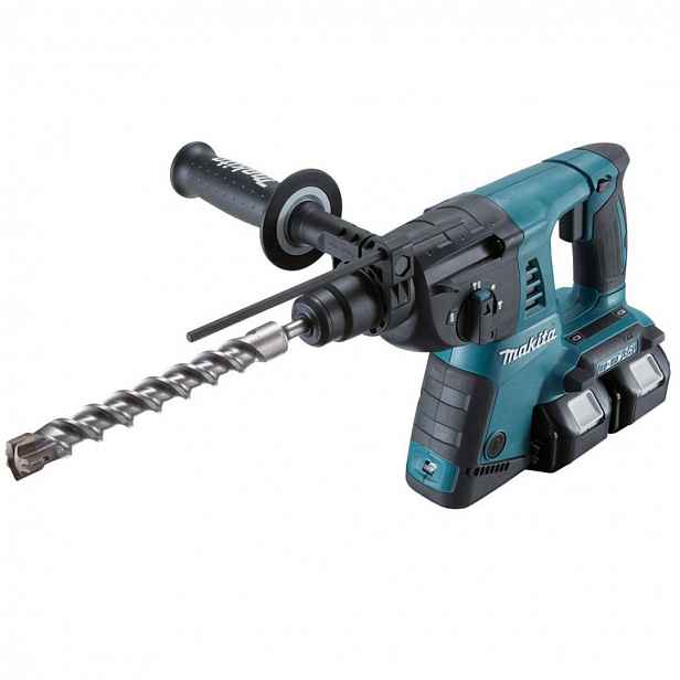 Makita - 18V AKU kombinované kladivo, 2x aku 5,0 Ah, nabíječka DHR263PT2J