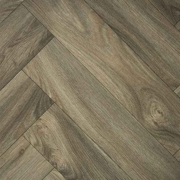 PVC podlaha - lino Blacktex Laurel Oak 669D - dub, na míru, šíře 4m, hnědá, filc, chodba / předsíň, Beauflor