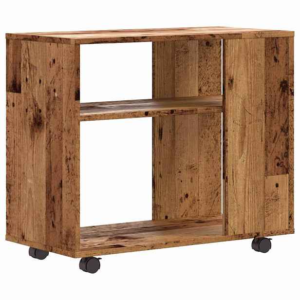 vidaXL Odkládací stolek old wood 70 x 35 x 60,5 cm kompozitní dřevo