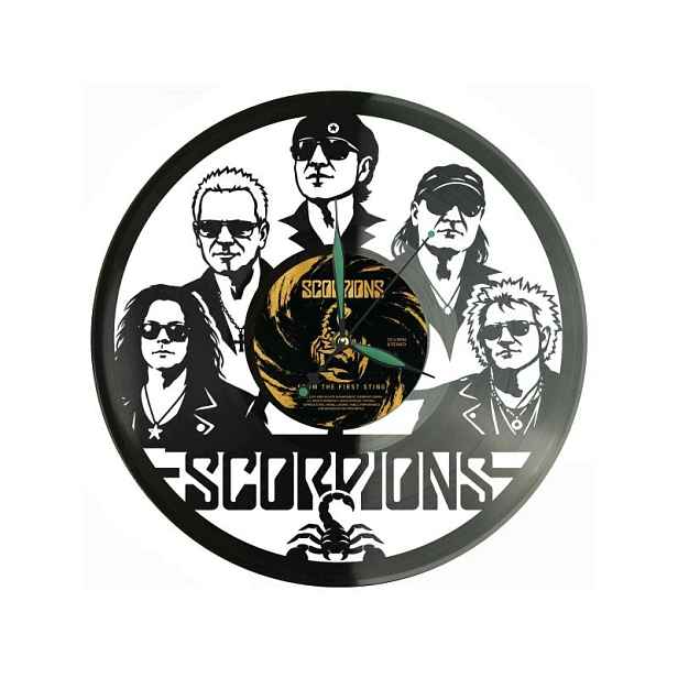 Scorpions Dárek Originální dekorace do domu Hodiny z vinylové desky