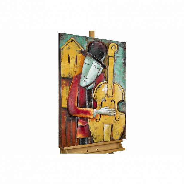 KUNSTLOFT KOVOVÝ OBRAZ JEMNÝ JAZZ, 60/90 CM