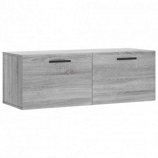 vidaXL Nástěnná skříňka šedá sonoma 100x36,5x35 cm kompozitní dřevo