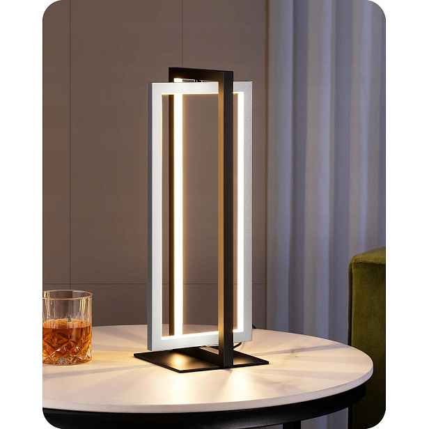 Stolní Led Lampa Stmívatelná 3 Barvy 18W, Kov, Černá