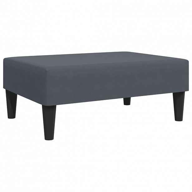 vidaXL Podnožka tmavě šedá 77 x 55 x 31 cm samet