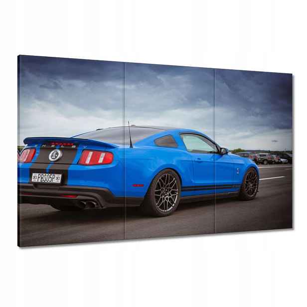 Obrazy 120x80 Modrý Ford Mustang