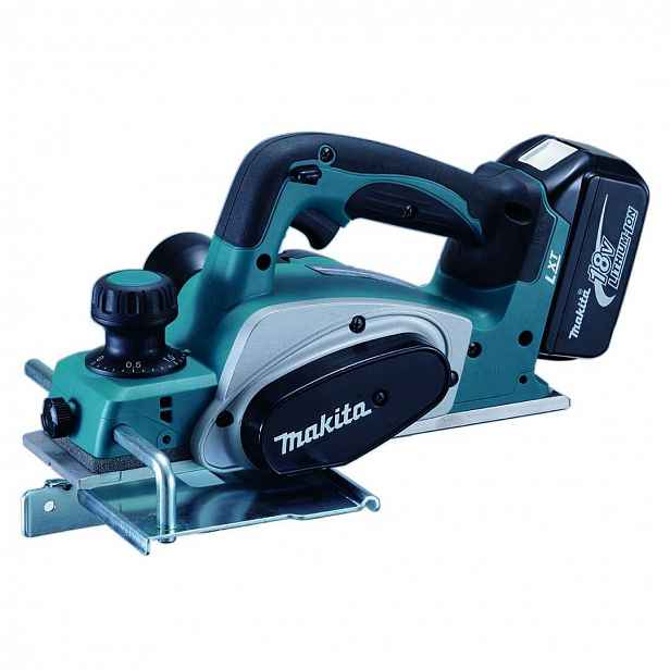 Makita - 18V AKU hoblík 82 mm, 2x aku 5,0 Ah, nabíječka DKP180RTJ