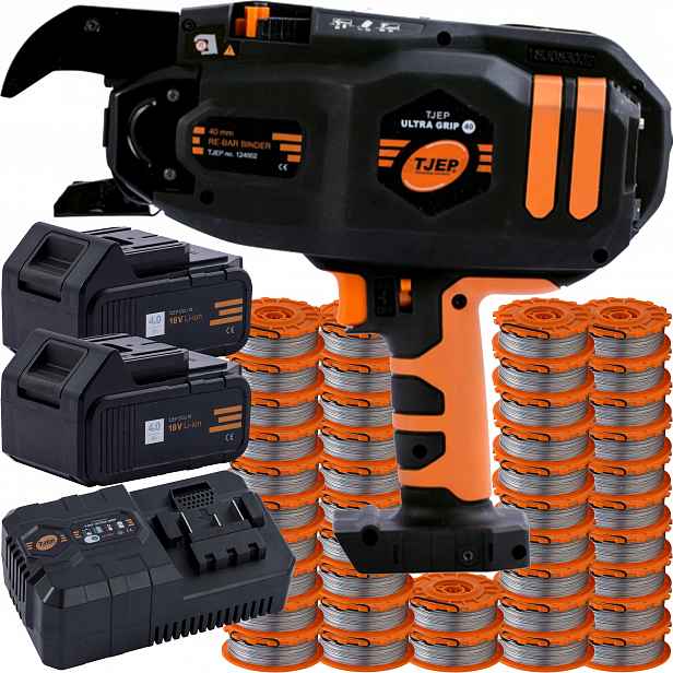 Vázací stroj na výztuž Tjep Ultra Grip 40 karton Originálního Drátu 42 ks