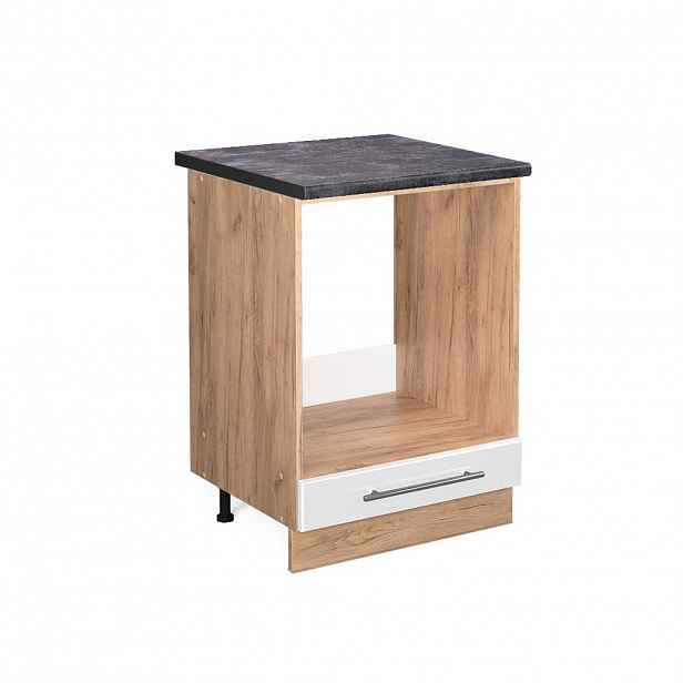 Vicco SKŘÍŇKA NA VESTAVĚNOU TROUBU Fame-Line Bílá vysoký lesk 60 cm , PD Antracit