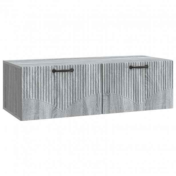 vidaXL Nástěnná TV skříň Šedá sonoma 98 x 41 x 30 cm Kompozitní dřevo