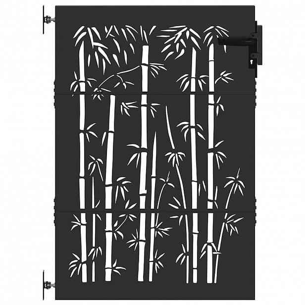 vidaXL Zahradní brána 85 x 150 cm Práškově lakovaná ocel Zamykatelné