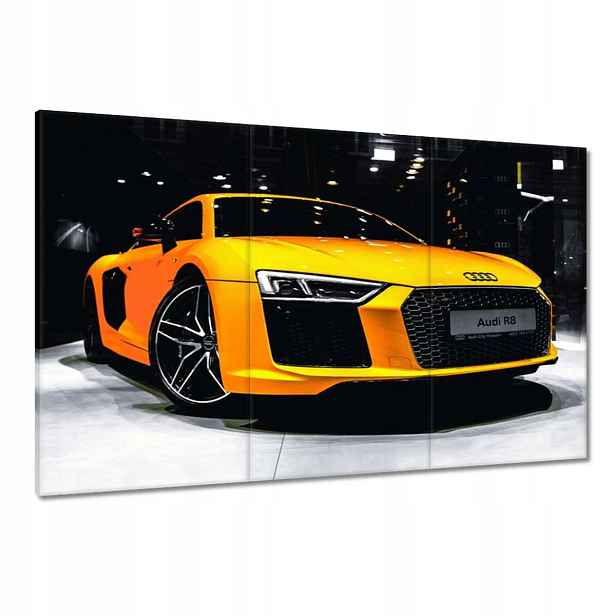 Obrazy 120x80 Žluté Audi Audica R8