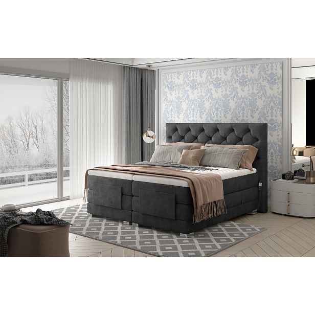 Boxspring Clover Rozměr: 140 x 200 cm, látka: Dora 96