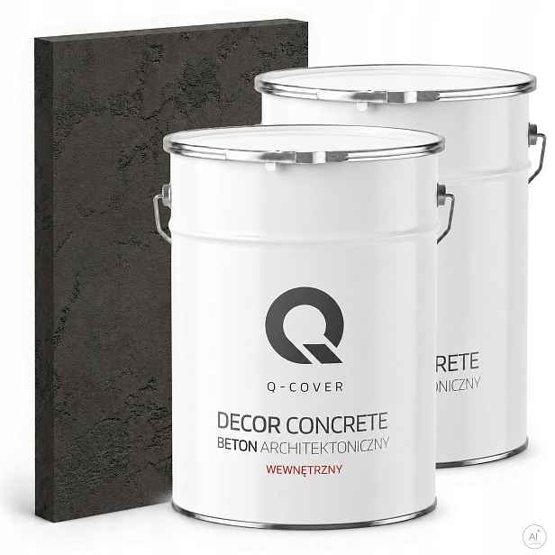 Dekorativní omítka se strukturou Betonu 2x7 kg Antracit Ozdobná Výkonná 10 m2