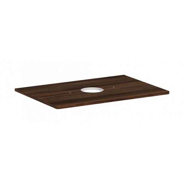 Deska pod umyvadlo Hansgrohe Xelu Q 78x1,6x55 cm tmavý ořech 54113630