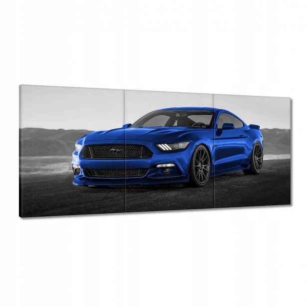 Obrazy 150x70 Modrý Ford Mustang