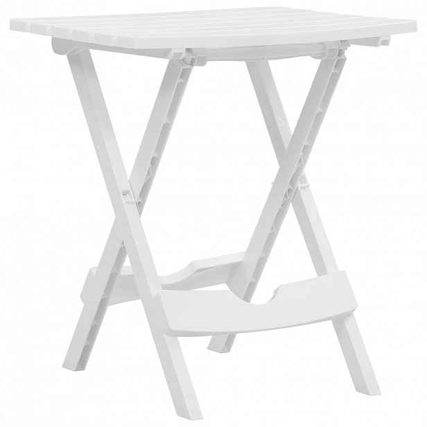 vidaXL Skládací zahradní stůl 44,5 x 38,5 x 50 cm bílý