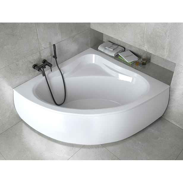 BESCO Olsen Spa  MIA VANMIA120+OLVPINOZ - Rohová vana MIA